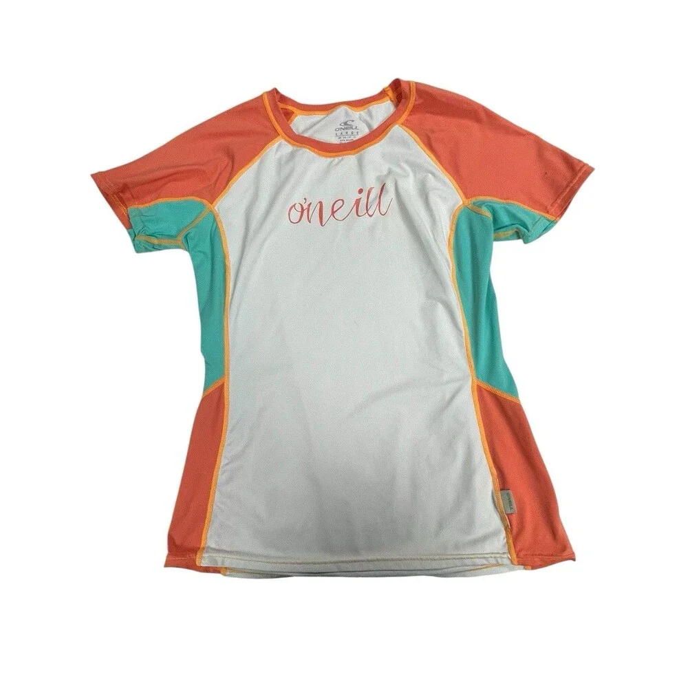Girls Large O'Neil‎ Swim Short Sleeve Rashguard